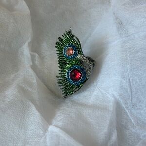 Fashion Jewelry Green and Blue Brooch